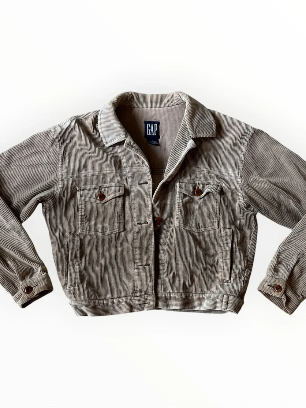 Vintage GAP Corduroy Jacket in Light Taupe